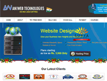 Tablet Screenshot of aniwebindia.com